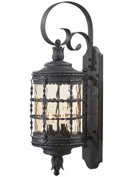 Mallorca 28 1/4-inch 2-Light Outdoor Wall Mount in Spanish Iron.